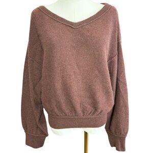 Free People 100%Cashmere V-Neck Sweater